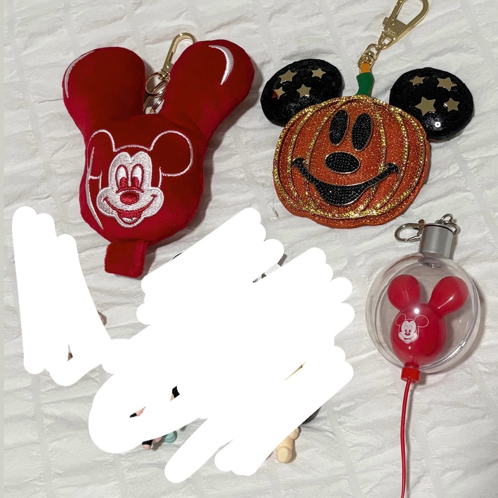 Disney keychain bag charm bundle